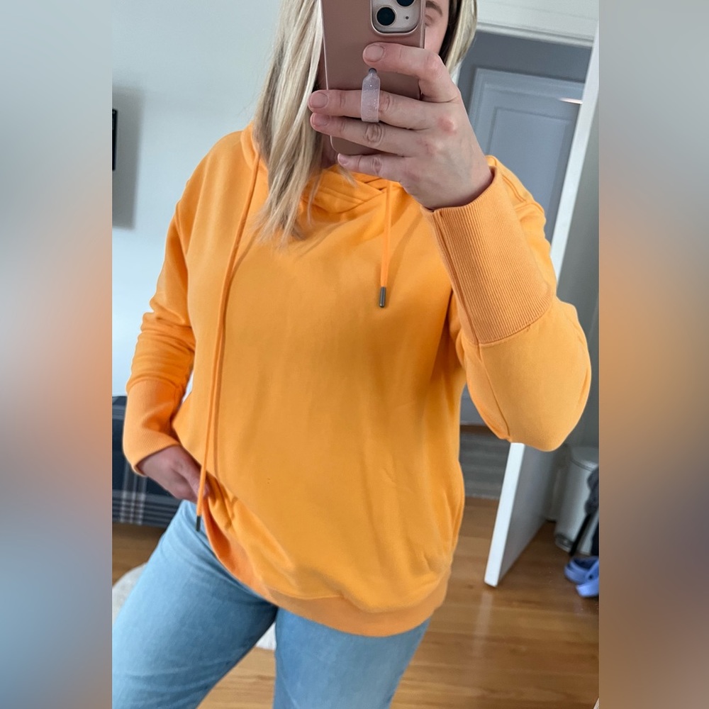 NWT free people orange hoodie - Picture 2 of 16